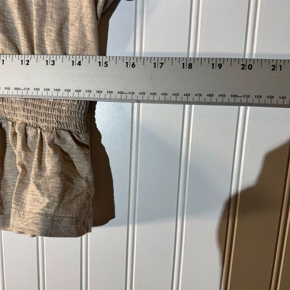 Hem & Thread Boho Peasant Top M Smocked Waist Ruffle Hem Cottagecore Rave NWT - Picture 9 of 10